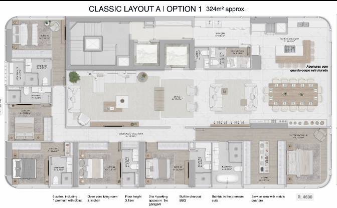 Apartment for Sale Av Atlantica, Barra Sul. Photo#5