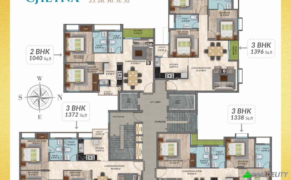 Apartment for Sale Binny Garden, Chennai, Jamalia, Tamil Nadu, India, Tamil Nadu 600112. Photo 3