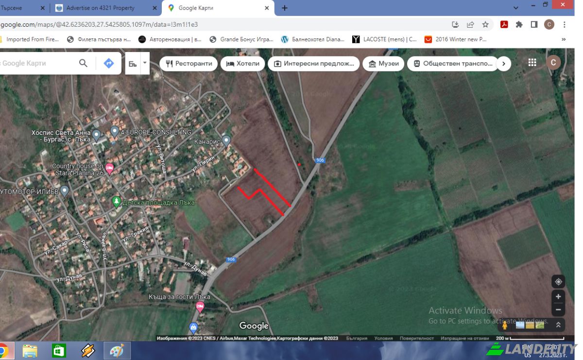 Land Lot for Sale Laka, Pomorie, Burgas, Bulgaria. Photo 1