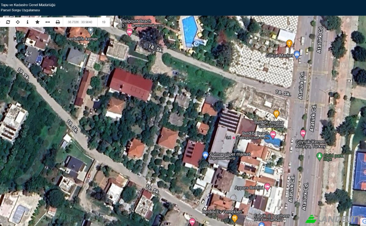 Lot de terrain à vendre Beldibi mah Baskomutan Ataturk Cad no:, Goynuk, 07985 Kemer Antalya, Kemer Antalya, Kemer, Antalya, Turkiye. Photo 1