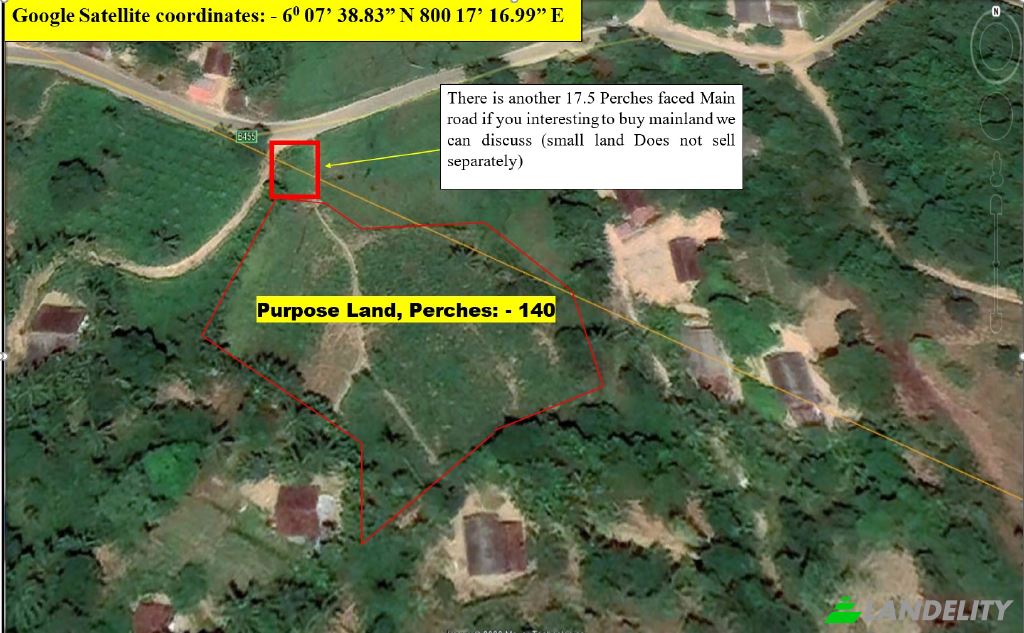 Land Lot for Sale Mabotuwana Pre School, Mabotuwana, Galle, Southern Province, Sri Lanka. Photo 1
