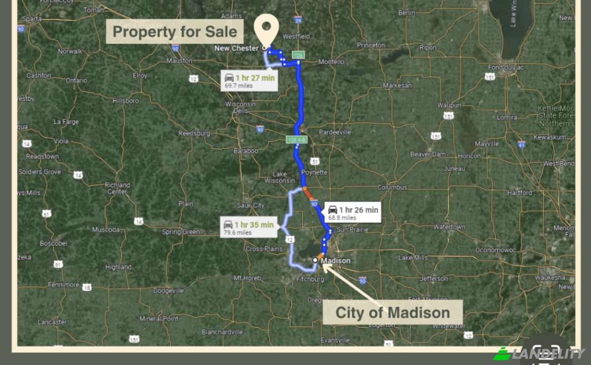 Land Lot for Sale W Dr, Oxford, Adams County, Wisconsin, United States, WI 53952, USA. Photo 3