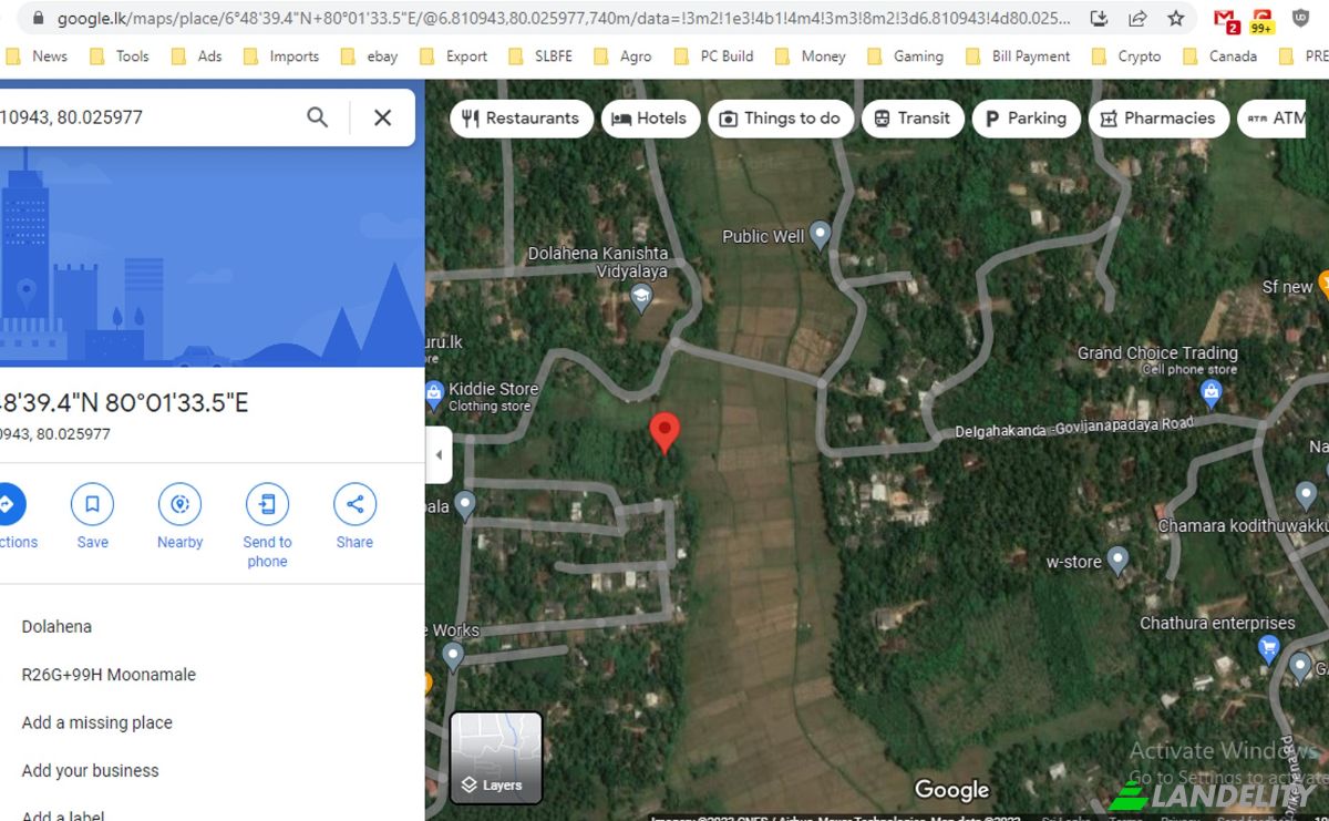 Land Lot for Sale Moonamale, Colombo, Western Province, Sri Lanka. Photo 2
