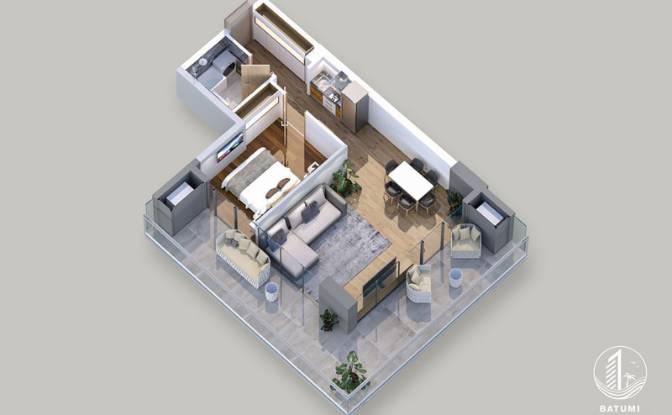 Apartament na sprzedaż Batumi, Adjara, Georgia. Zdjęcie#15