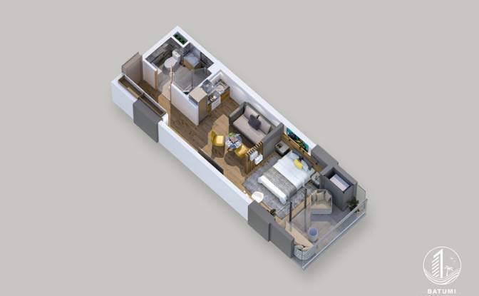 Apartament na sprzedaż Batumi, Adjara, Georgia. Zdjęcie#16