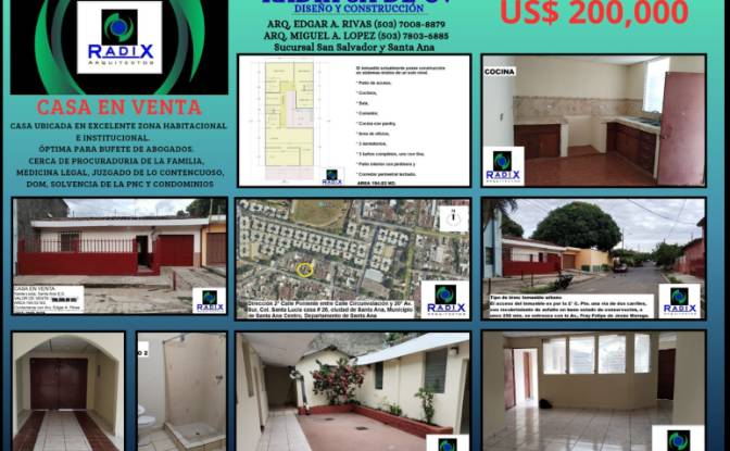 Single Family Home for Sale - Santa Ana, El Salvador