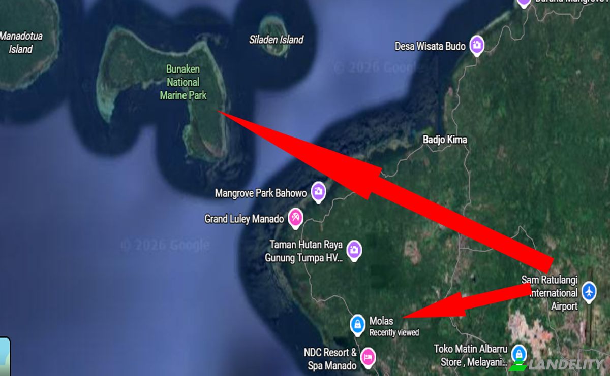 Investing/Development for Sale Tongkeina, Manado City, North Sulawesi, Indonesia, Bunaken. Photo 2