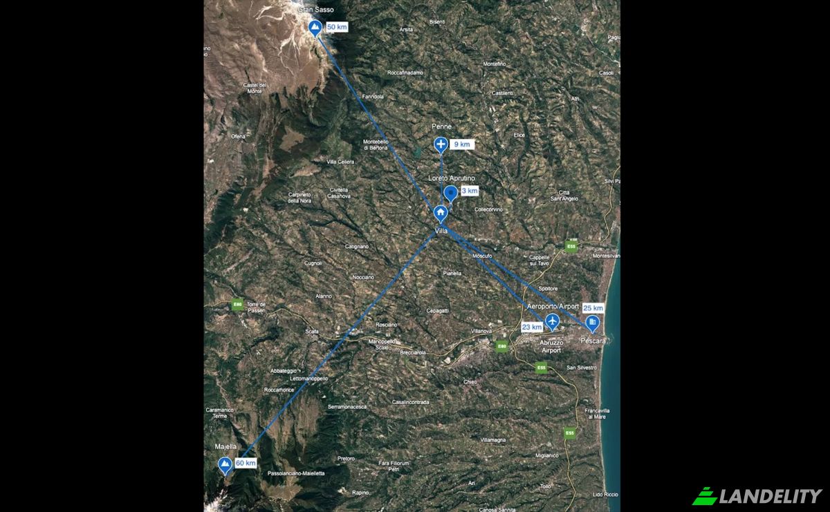 Land Lot for Sale Contrada Fiume, 65014 Loreto Aprutino PE, Loreto Aprutino, Province of Pescara, Abruzzo, Italy. Photo 1