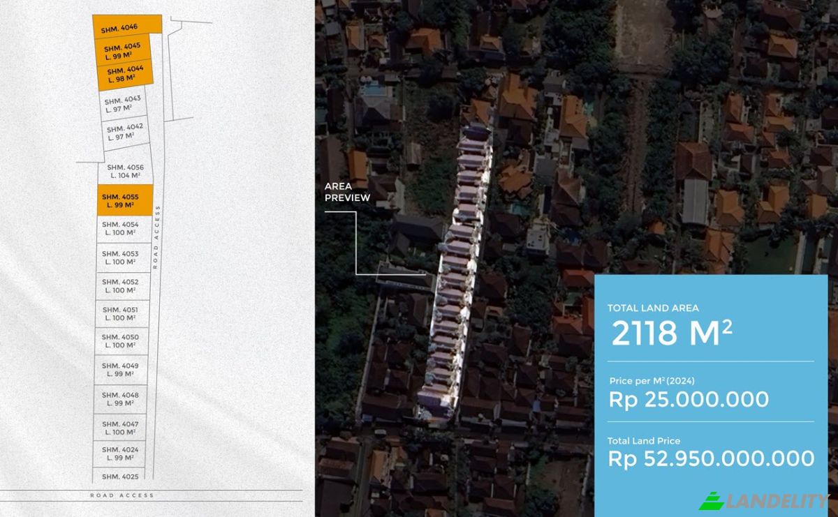 Lote de terreno en venta Jl Batu Belig Gg Kamboja No80, Kerobokan Kelod, North Seminyak, Kabupaten Badung, Bali 80361, Dalung, Badung Regency, Bali, Indonesia. Foto 7