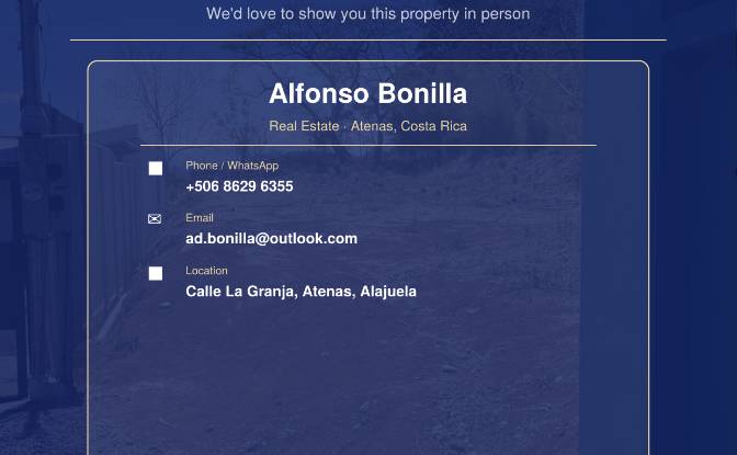 Lote de terreno en venta C La Granja, Atenas. Foto#4