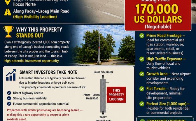 Land Lot for Sale Laoag City, Ilocos Norte. Photo#4 Land Lot for Sale Laoag City, Ilocos Norte. Photo#4
