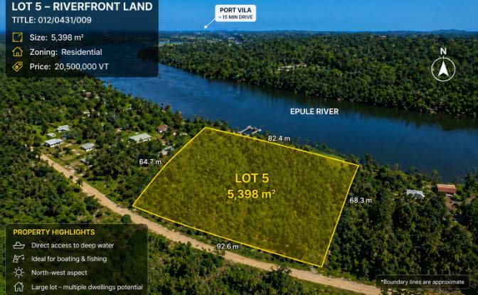 Investing/Development for Sale - Epule, Vanuatu