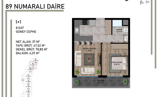 Apartment for Sale Altintas, Akkavak Cd No:. Photo#14 Apartment for Sale Altintas, Akkavak Cd No:. Photo#14