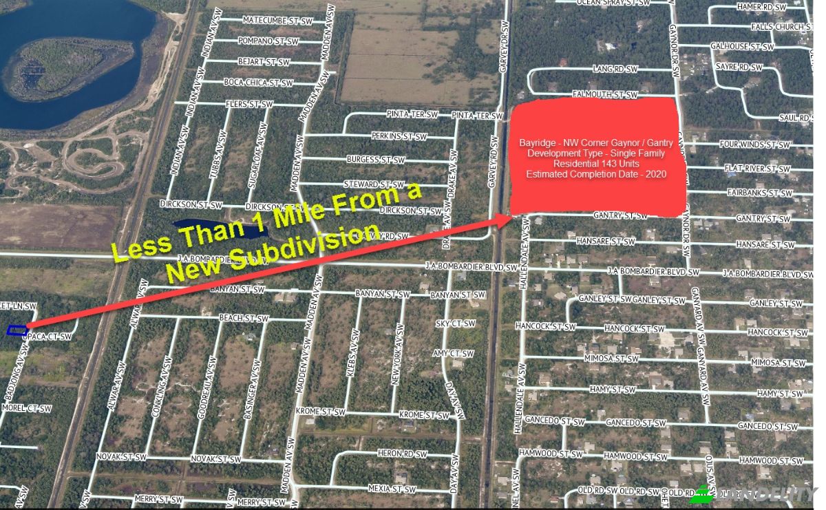 Land Lot for Sale Badjong Ave SW, Palm Bay, Brevard County, Florida, United States, FL 32908, USA. Photo 1