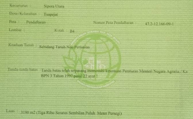 Land Lot for Sale Sipora Jaya. Photo#13