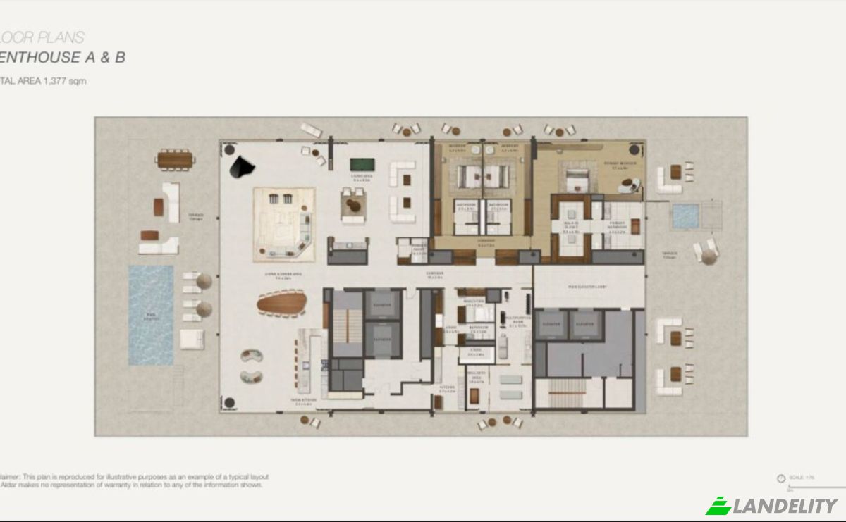 Appartement Te koop Al Saadiyat Island, SDN1, Abu Dhabi, Abu Dhabi Region, United Arab Emirates. Foto 1