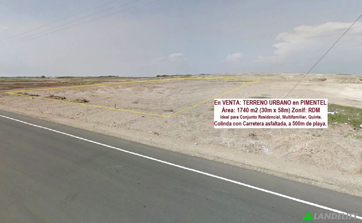 Land Lot for Sale LA-108, Pimentel 14000, Pimentel, Chiclayo, Lambayeque, Peru. Photo 1