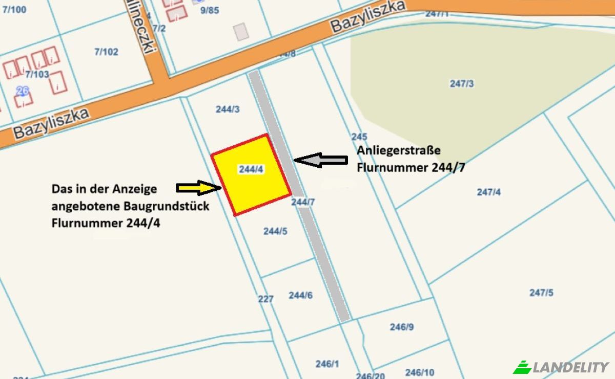 Grundstück zu verkaufen Bazyliszka 20, 76-107 Rusinowo, Rusinowo, SLawno County, West Pomeranian Voivodeship, Poland. Foto 2