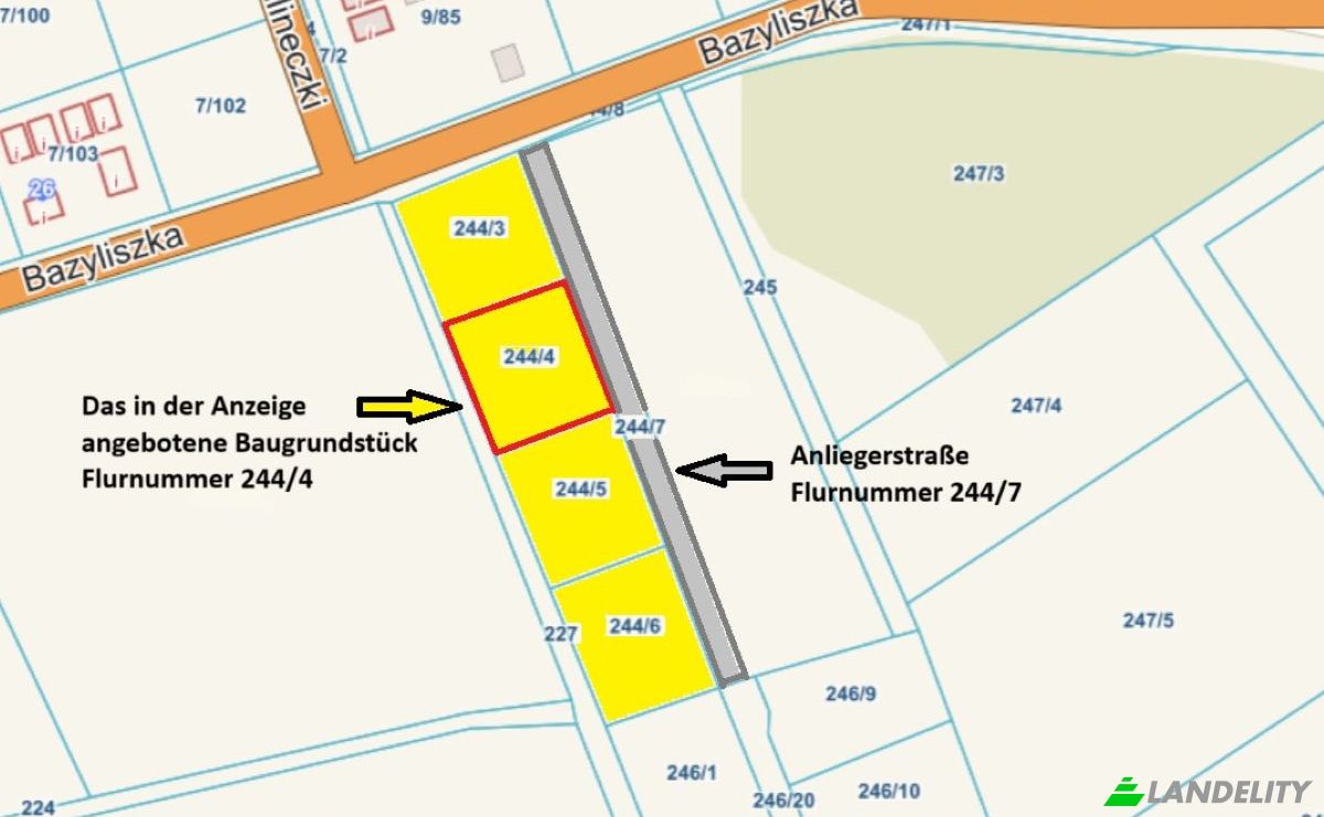 Grundstück zu verkaufen Bazyliszka 20, 76-107 Rusinowo, Rusinowo, SLawno County, West Pomeranian Voivodeship, Poland. Foto 4