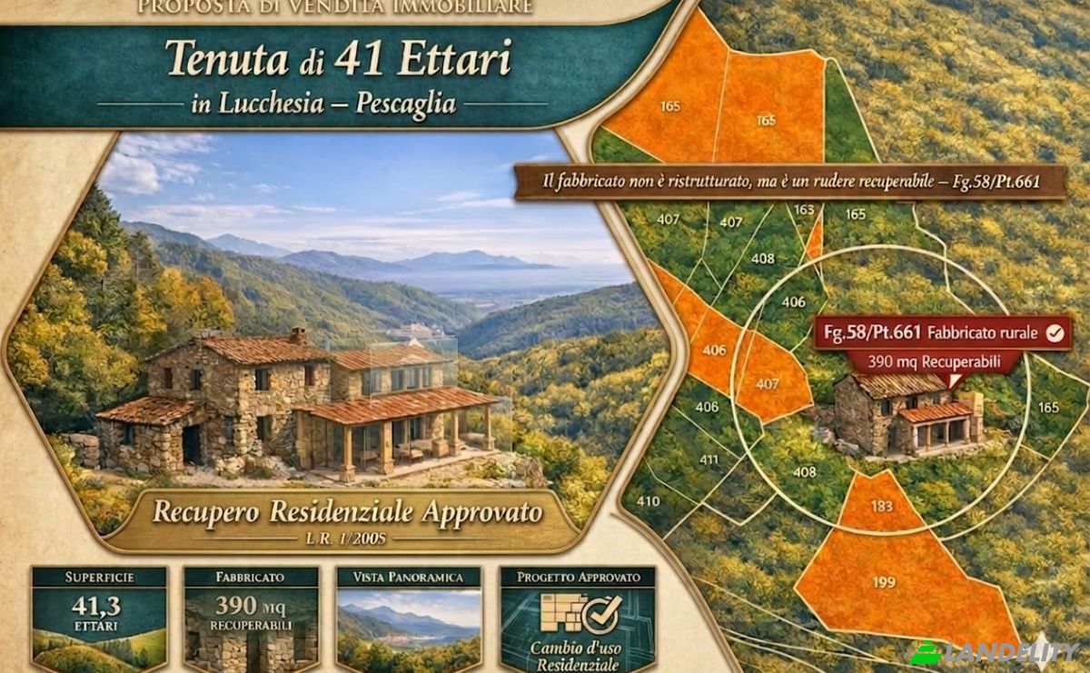 Land Lot for Sale Strada Senza Nome, Provincia di Lucca, Pescaglia, Province of Lucca, Tuscany, Italy. Photo 1