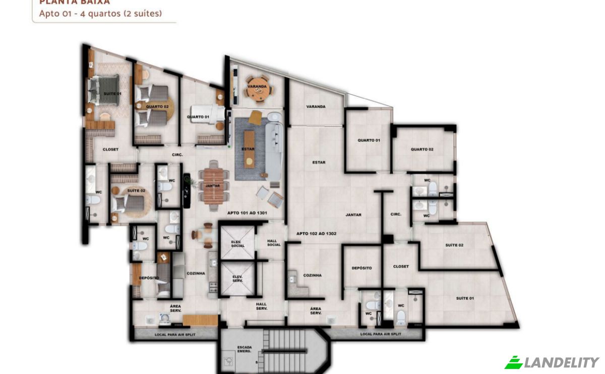 Apartment for Sale Av Beira Rio, 175, Madalena, Recife, State of Pernambuco, Brazil, 50610-100. Photo 14