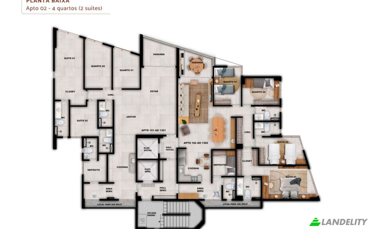 Apartment for Sale Av Beira Rio, 175, Madalena, Recife, State of Pernambuco, Brazil, 50610-100. Photo 15
