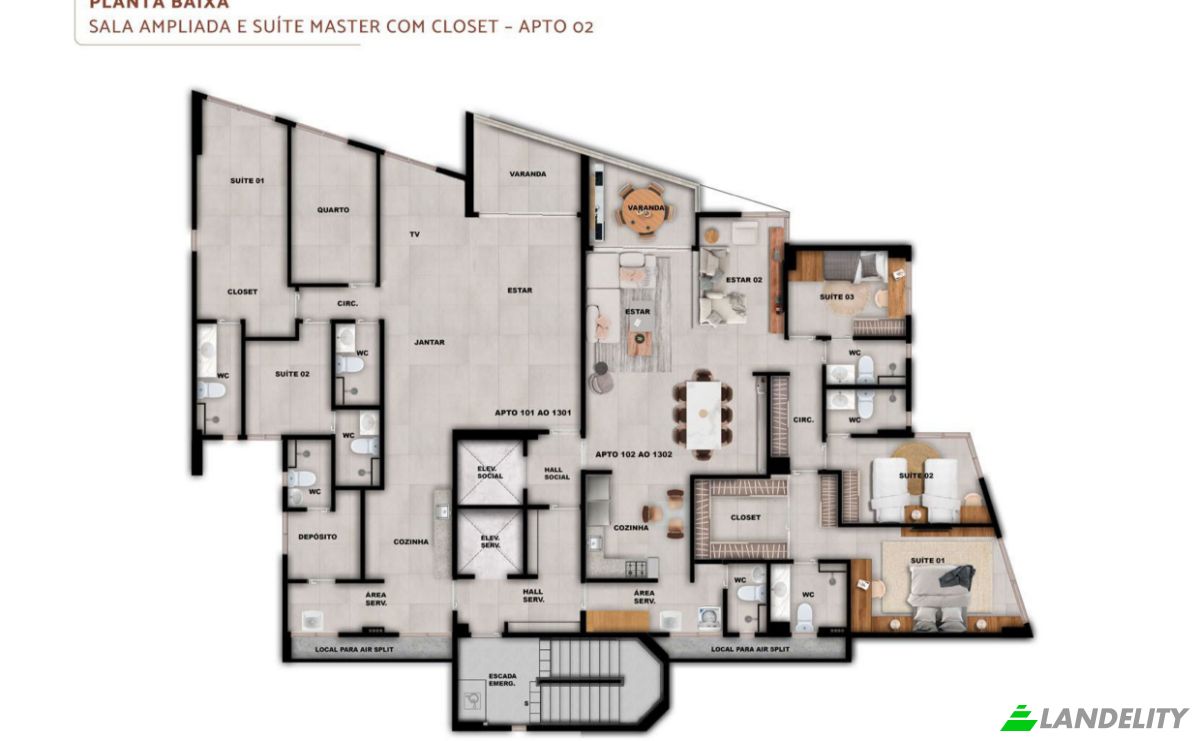 Apartment for Sale Av Beira Rio, 175, Madalena, Recife, State of Pernambuco, Brazil, 50610-100. Photo 17