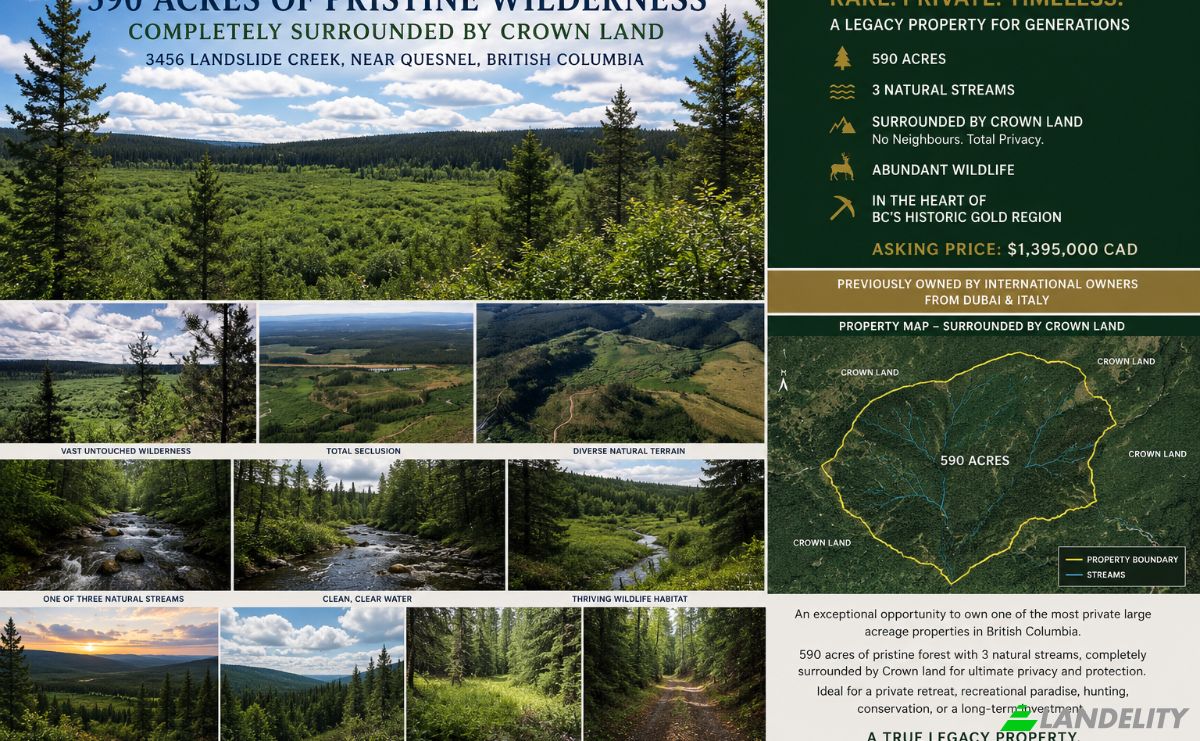 Land Lot for Sale 3300 Forest Service Rd, Quesnel, BC V0L 1P0, 3300 Forest Service Road, Cariboo, British Columbia, Canada. Photo 1