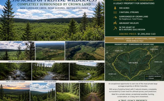 Land Lot for Sale - 3300 Forest Service Road, Canada