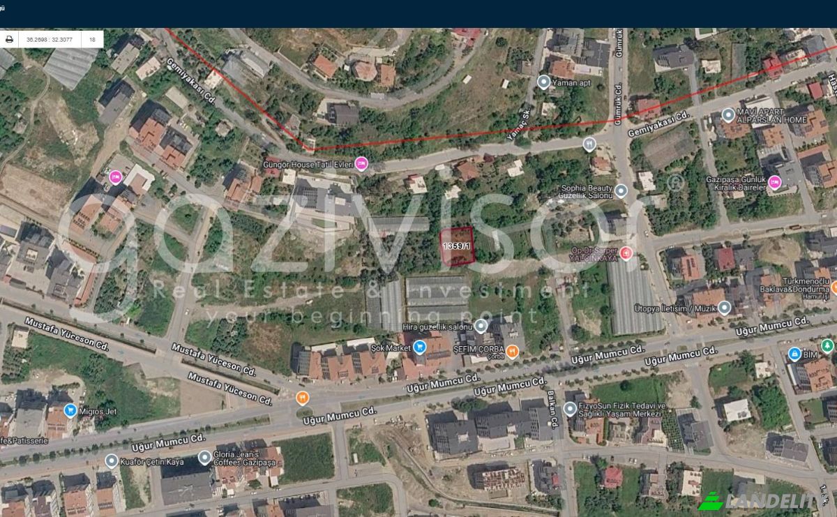 Land Lot for Sale Pazarci, Gemiyakasi Cd 37 1, 07900 Gazipasa Antalya, Gazipasa, Antalya, Turkiye. Photo 3