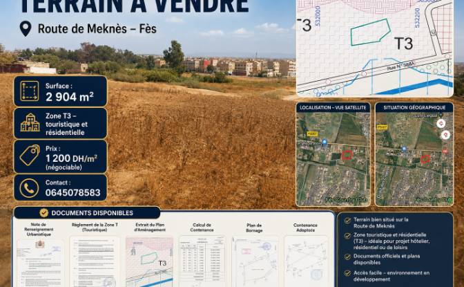 Land Lot for Sale - Fes, Morocco