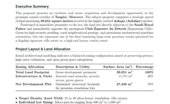 Land Lot for Sale - Tangier, Morocco