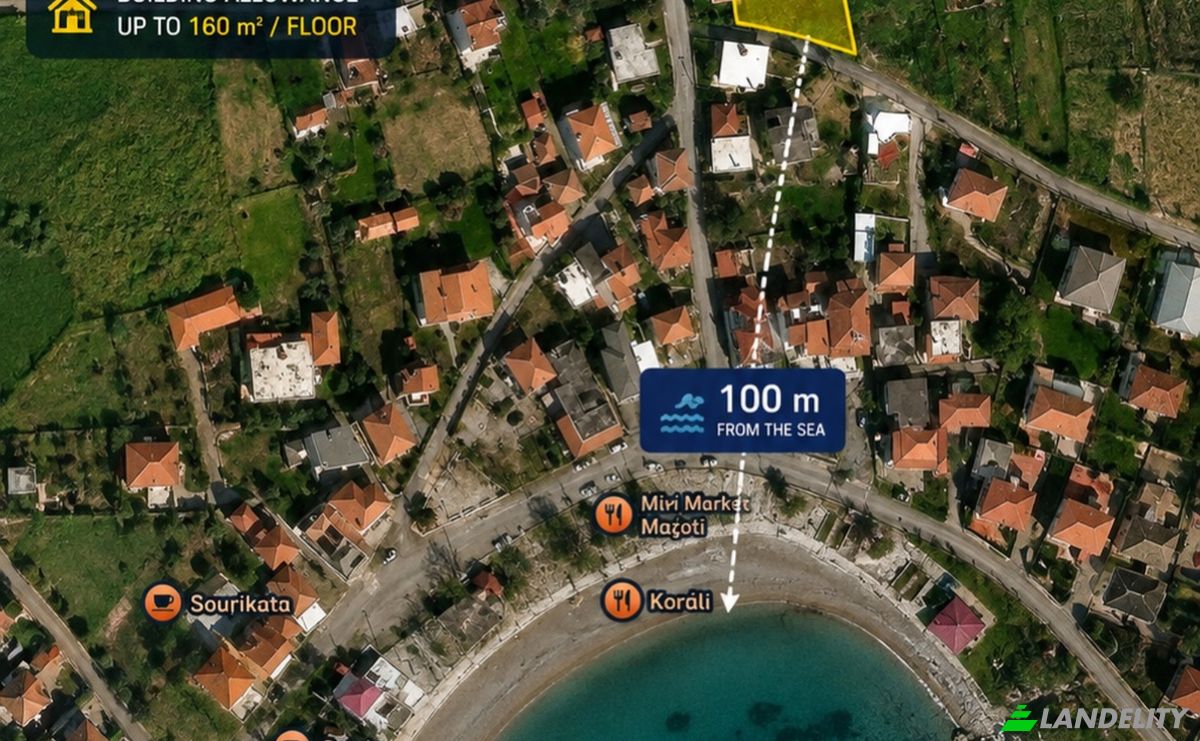 Land Lot for Sale Nafpaktia 300 14, Kato Vasiliki, Western Greece, Decentralized Administration of Peloponnese, Western Greece and the Ionian, Greece. Photo 5