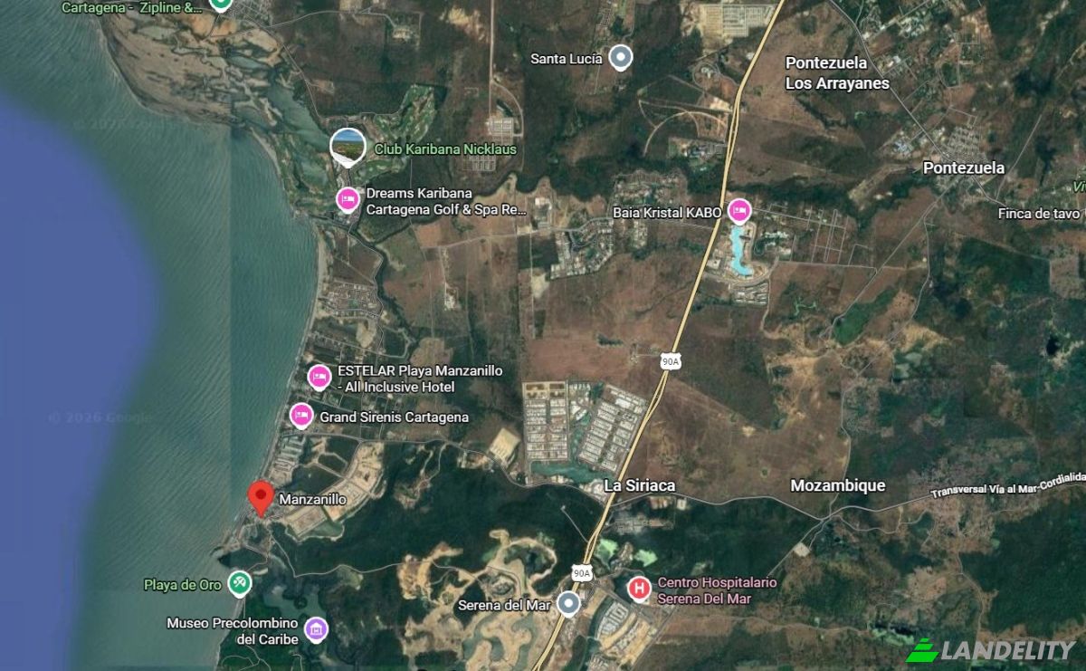 Land Lot for Sale Cartagena de Indias, Cartagena, Bolivar, Colombia. Photo 4