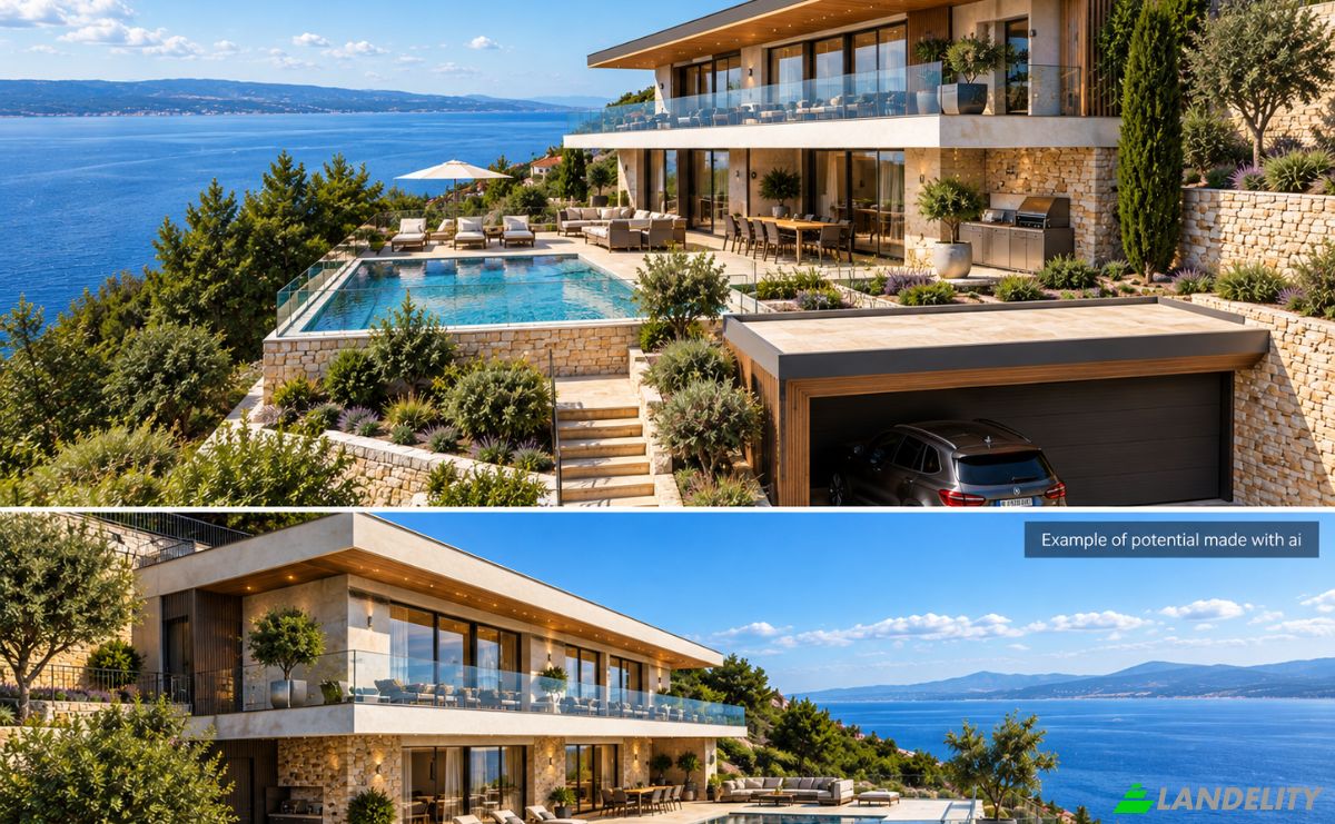 Grondperceel Te koop Gornji Fistonici 10, 21310, Pisak, Grad Omis, Split-Dalmatia County, Croatia. Foto 11