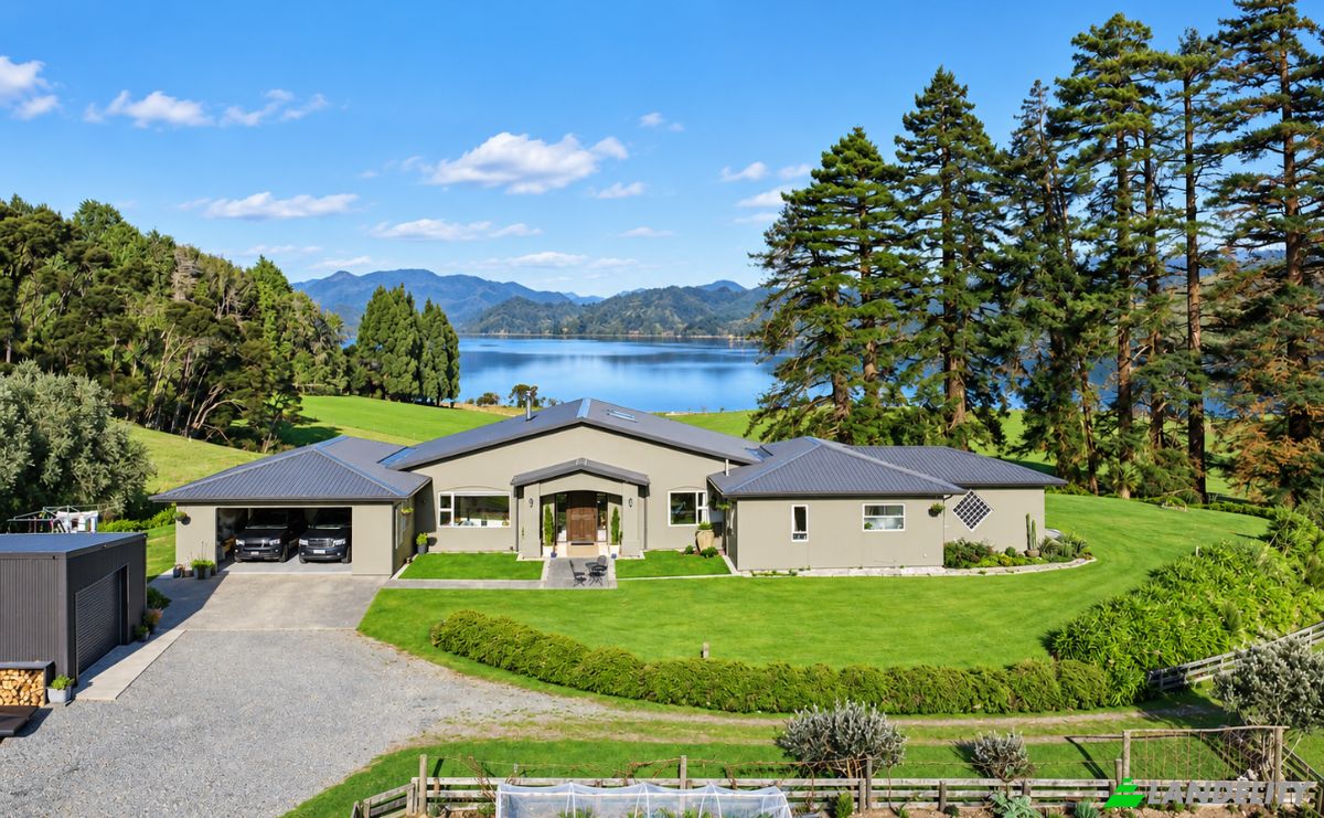 Farm/Ranch for Sale 5633 Kenepuru Road, Marlborough Sounds, Waitaria Bay 7282, Waitaria Bay, Marlborough District, Marlborough Region, New Zealand. Photo 1
