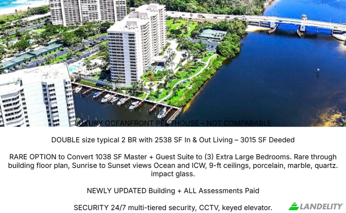 Apartment for Sale Ocean Blvd, Boca Raton, Palm Beach County, Florida, United States, FL 33431, USA. Photo 1