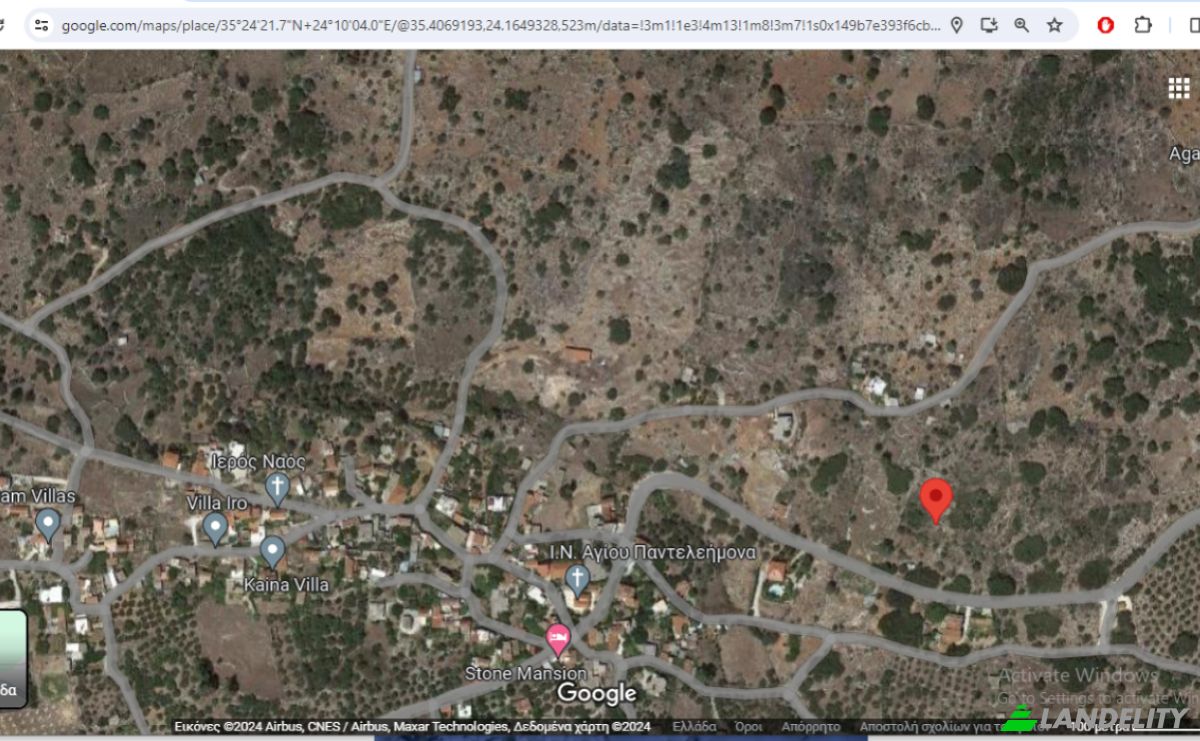 Lot de terrain à vendre dos xoris onomasia, Apokoronos, Vamos Chania, Crete, Decentralized Administration of Crete, Greece. Photo 2
