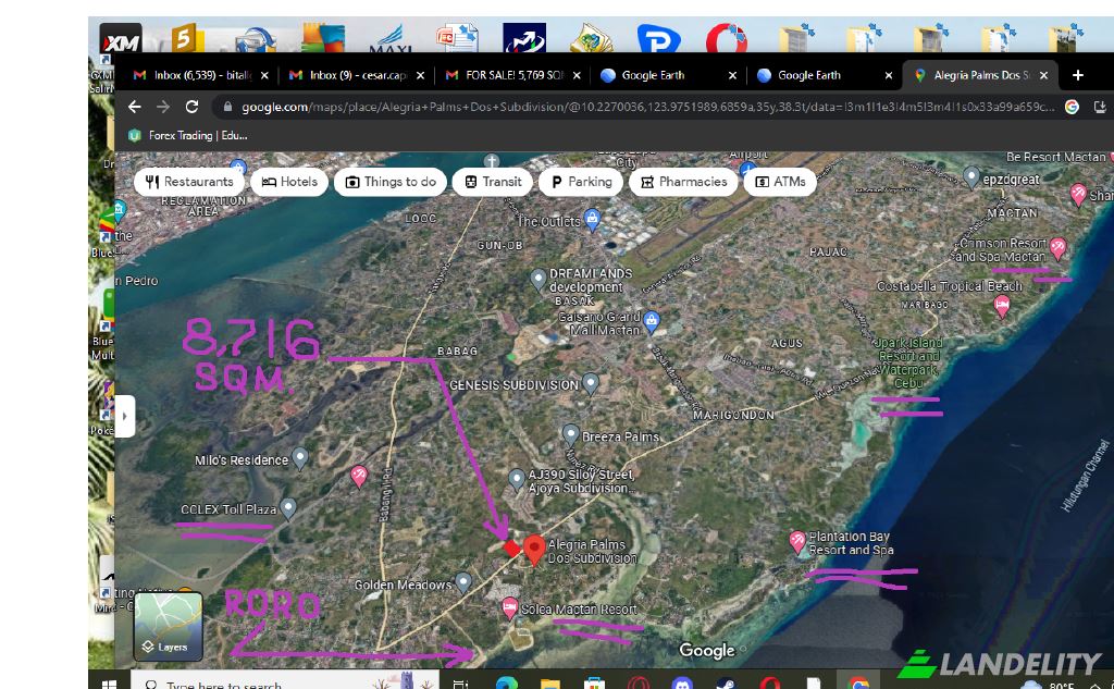 Land Lot for Sale Mahayahay St, Cordova, Cebu, Central Visayas, Philippines. Photo 12