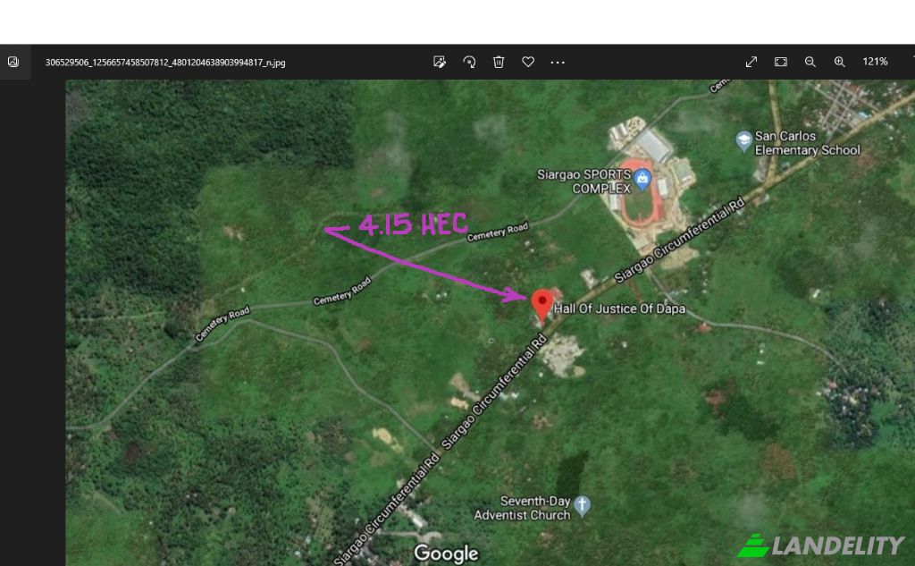 Land Lot for Sale Dapa, Surigao del Norte, Caraga, Philippines. Photo 3