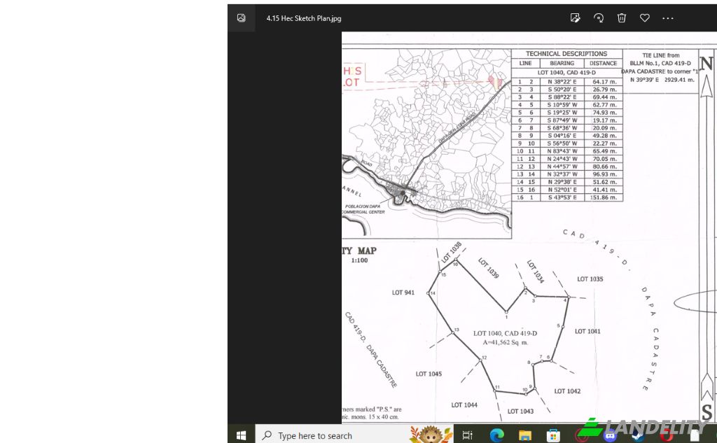 Land Lot for Sale Dapa, Surigao del Norte, Caraga, Philippines. Photo 7