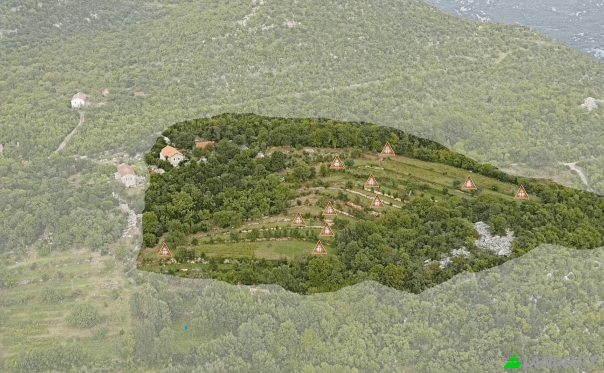 Land Lot for Sale Neimenovani Put, Drusici, Cetinje Municipality, Montenegro. Photo 2