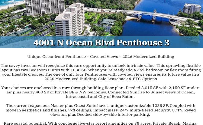 Apartment for Sale - Miami Beach, United States