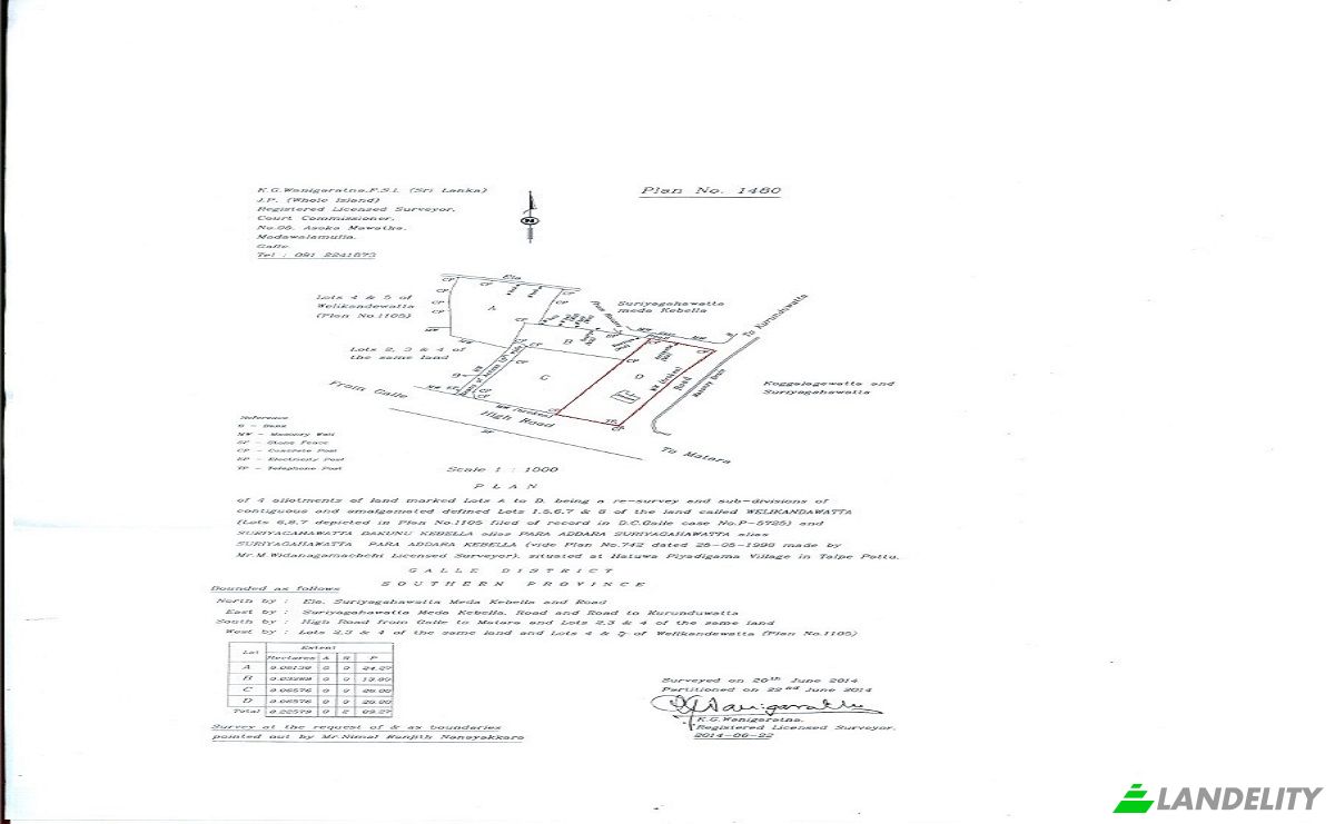 Land Lot for Sale Ocean Dreams, Ahangama, Galle, Southern Province, Sri Lanka. Photo 6