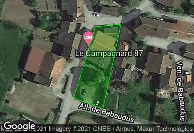 Afficher sur la carte Property #2855 - Emplacement de la propriété sur la carte