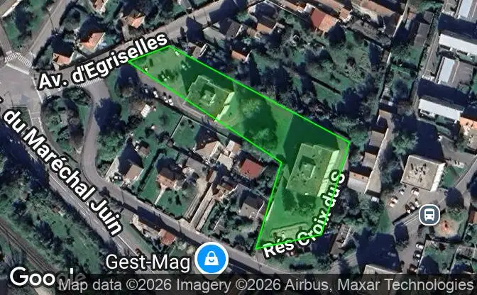 Afficher sur la carte Property #3741 - Emplacement de la propriété sur la carte
